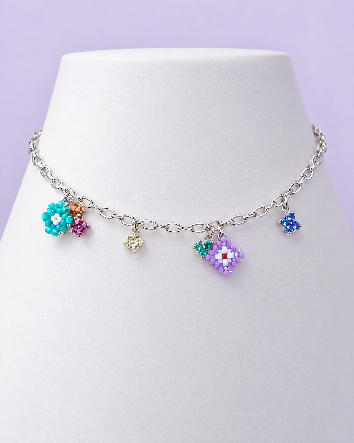 Lilac Blossom Charm Bracelet