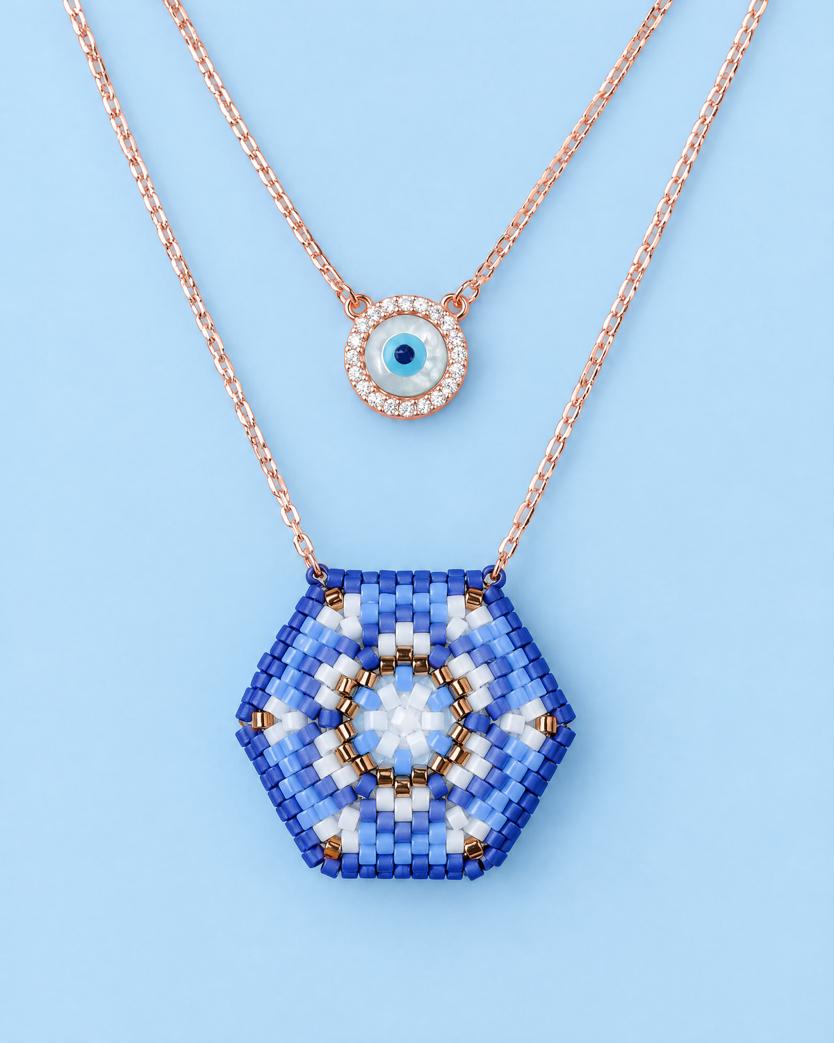 Evil Eye Mandala Pendant - product