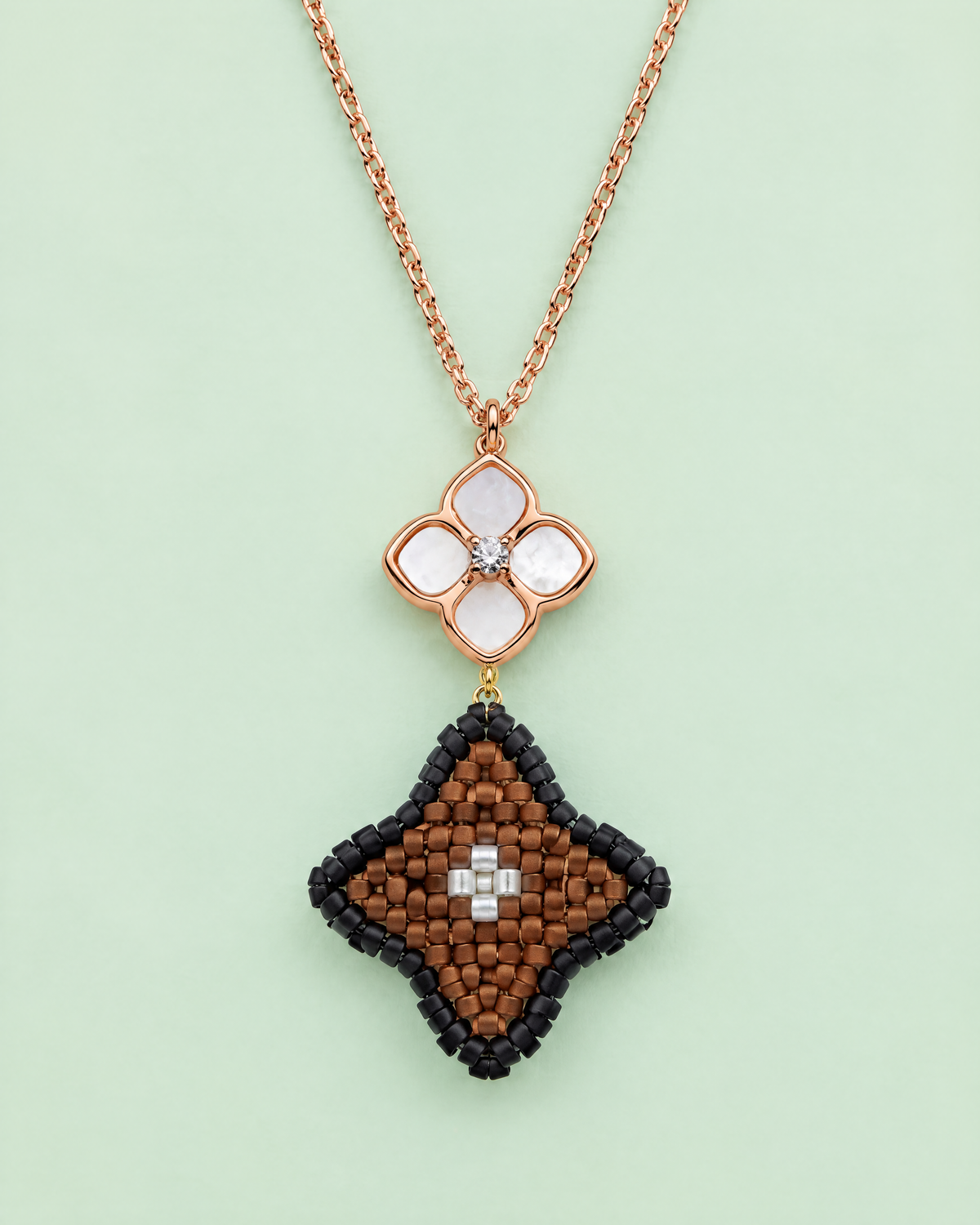 Mocha Clover Pendant - product